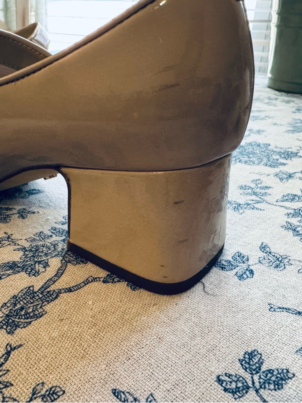 Sam Edelman Beige Patent Leather Heels - Picture 9 of 9